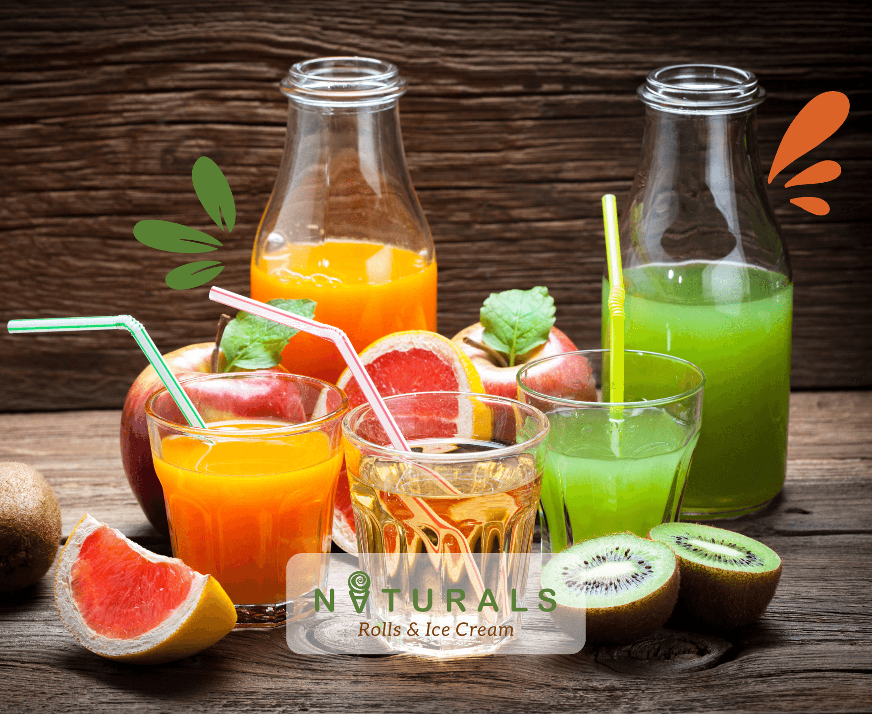 Rolled Ice Cream, Milk Shakes, Fruit Juices at Naturals Rolls & Ice Cream, Frisco, Texas