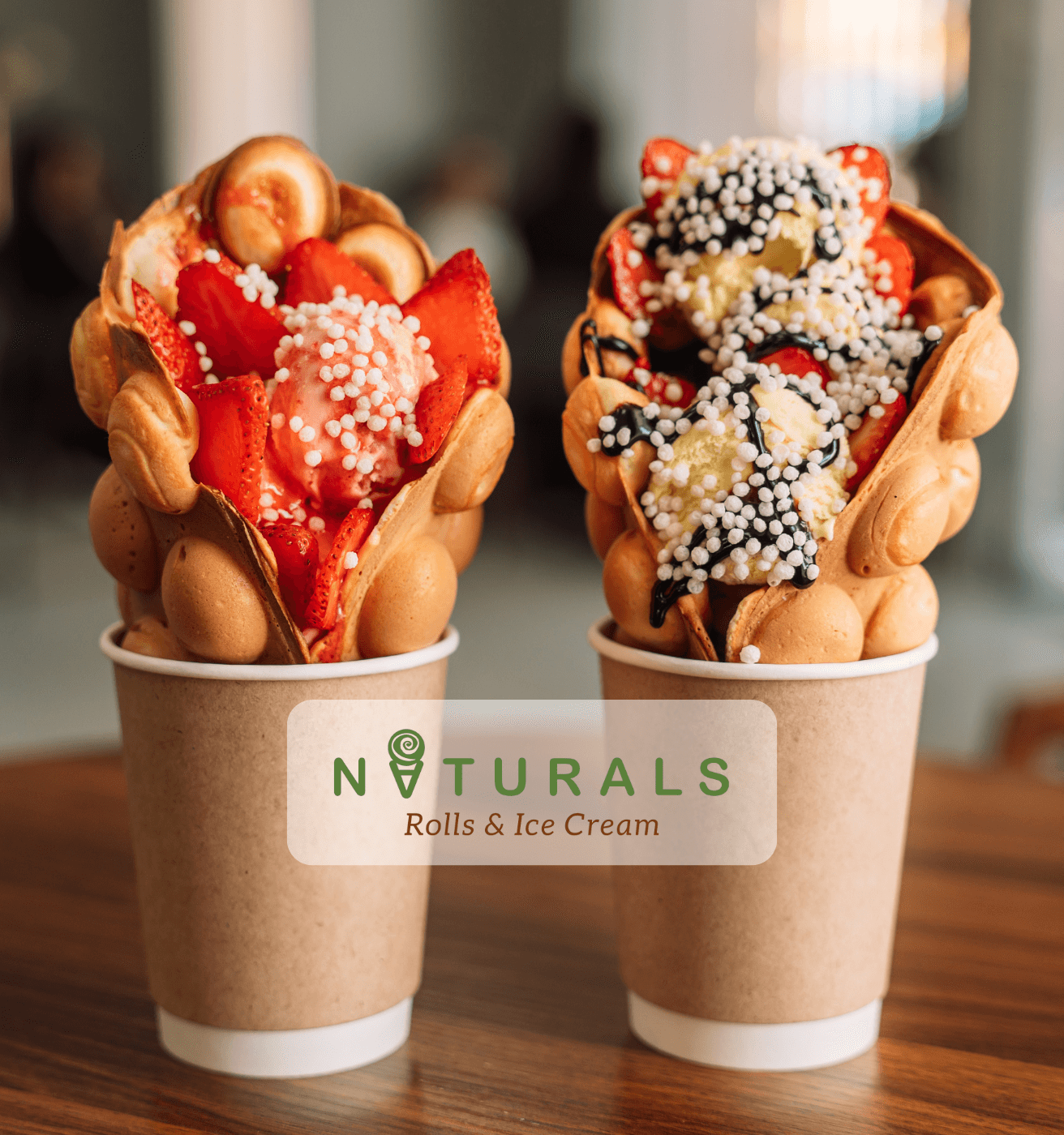 Vanilla Bubble Waffles