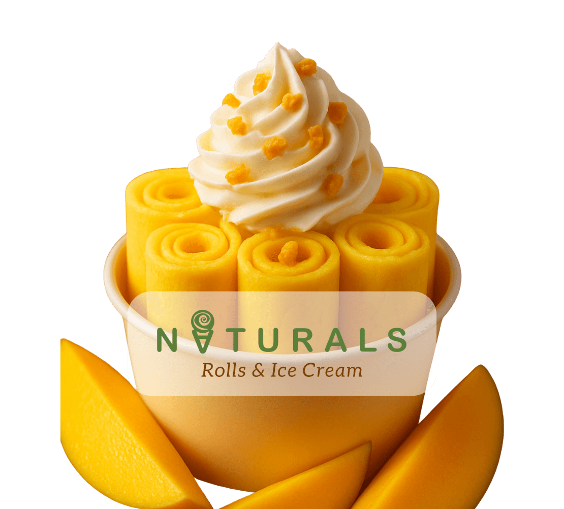 Mango Alphonso Ice Cream Roll