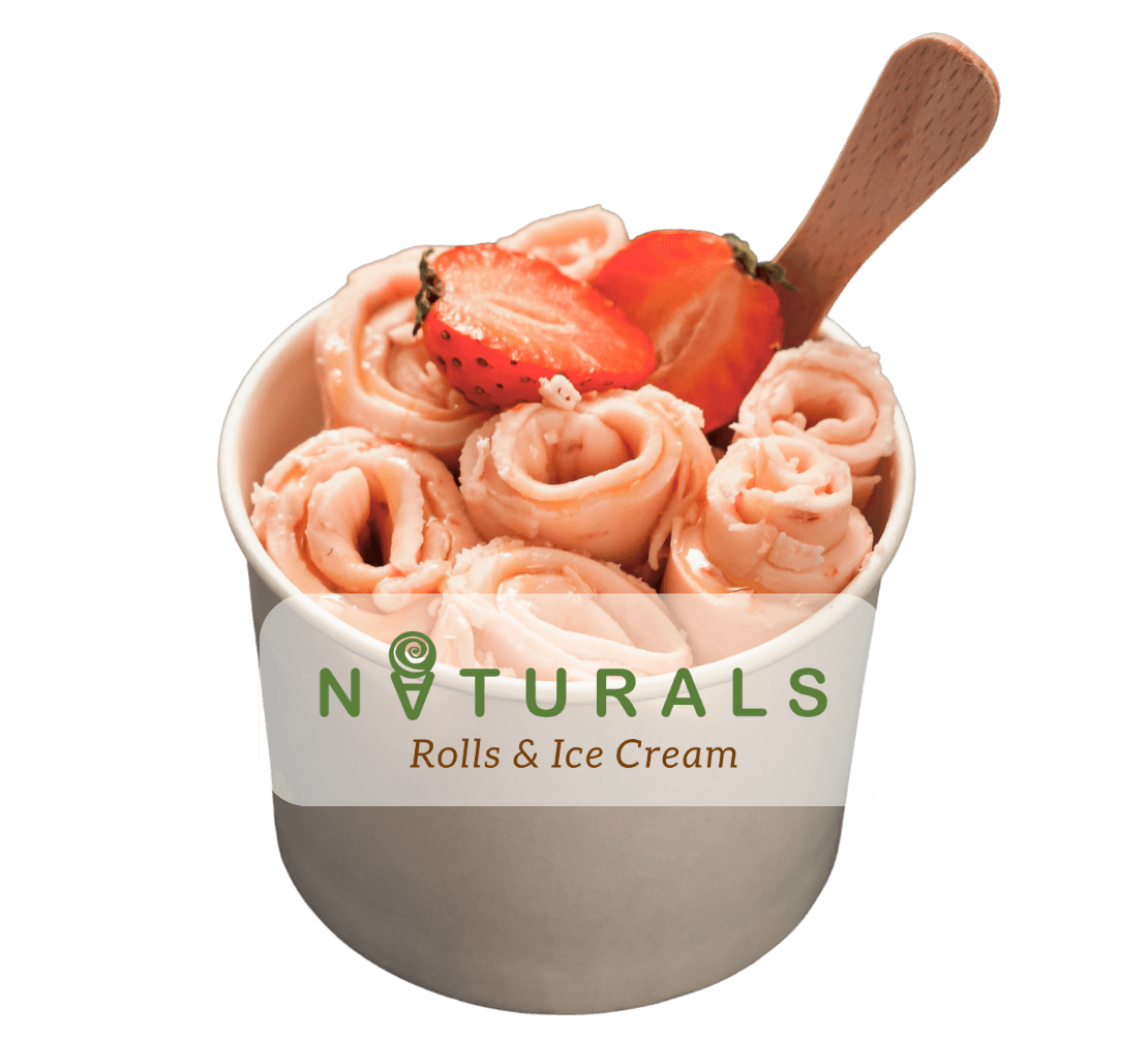Strawberry Rolled Ice Cream