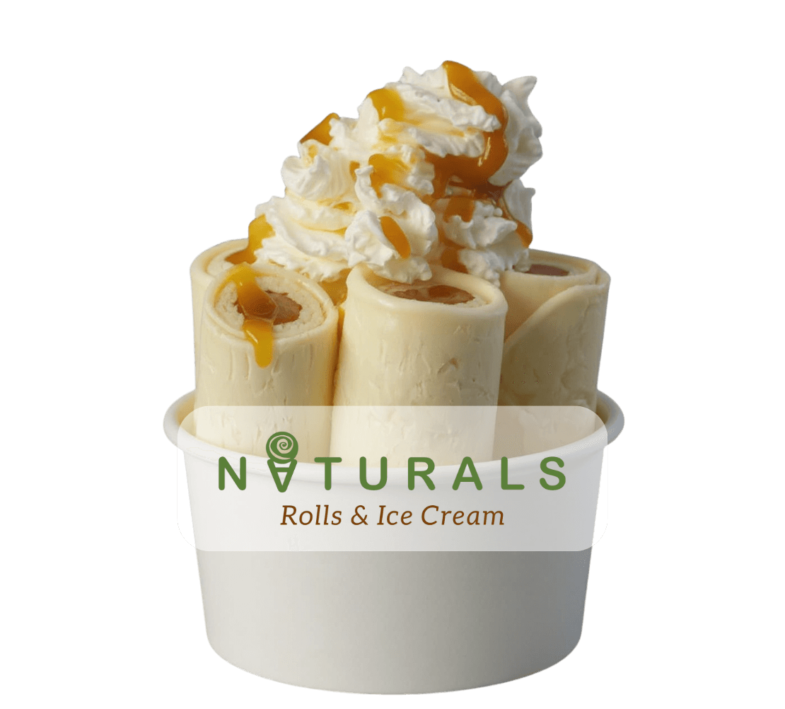 Tropical Fruit Ice Cream Rolls