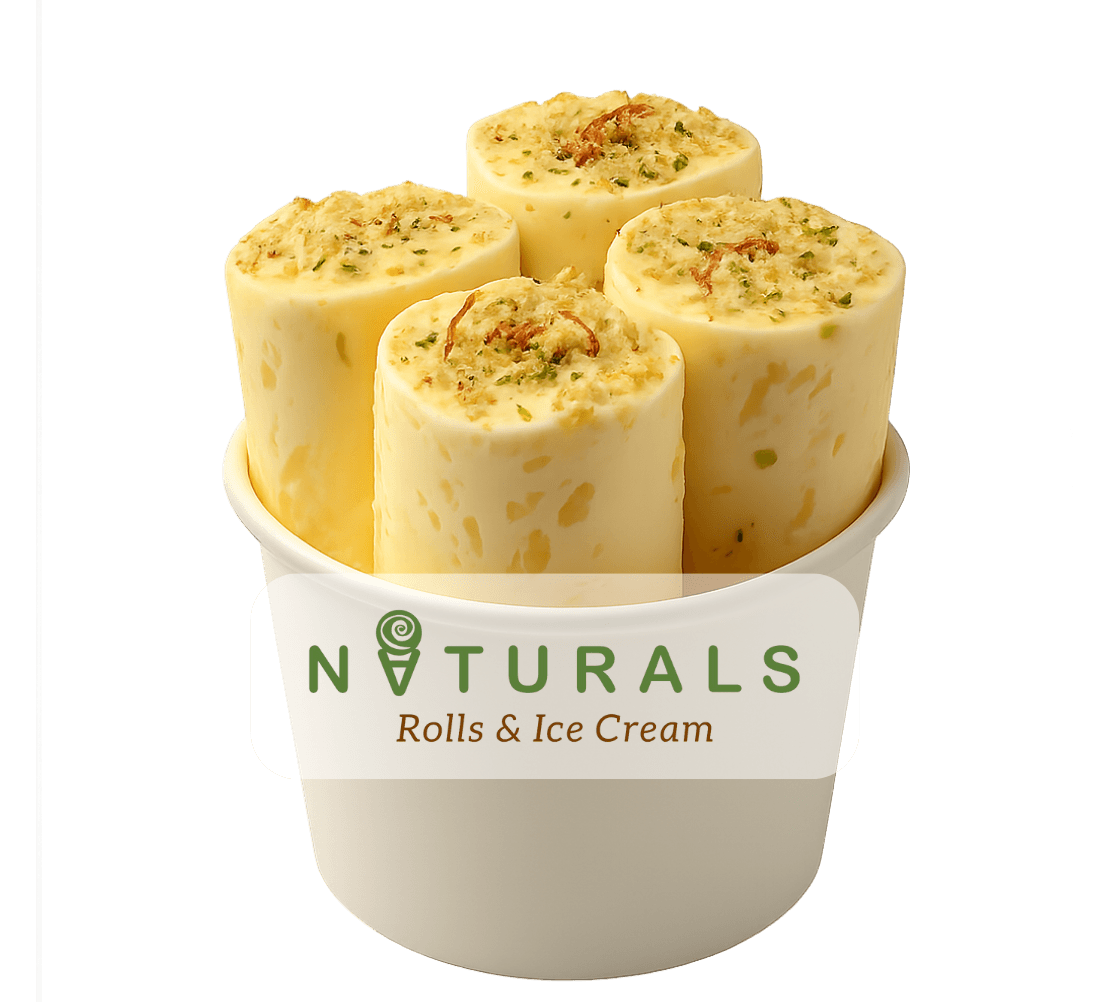 Rasmalai Ice Cream Rolls